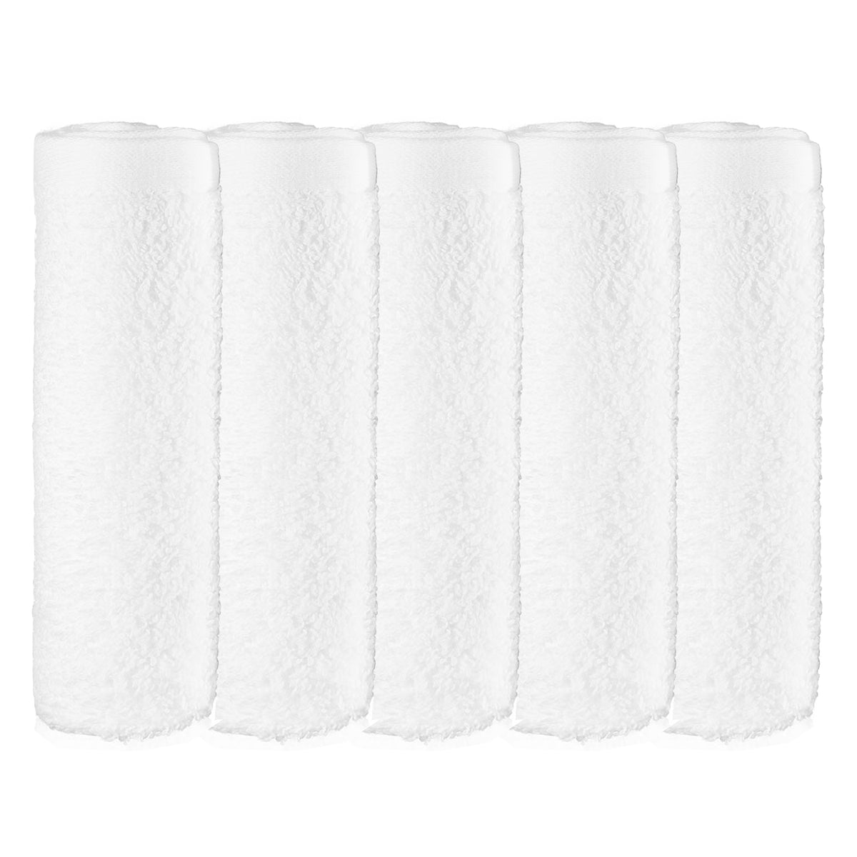 Pack of Five Cotton Face Cloths